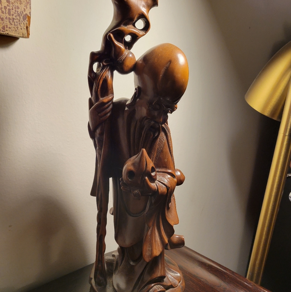 Carved Shoulao, God of Longevity